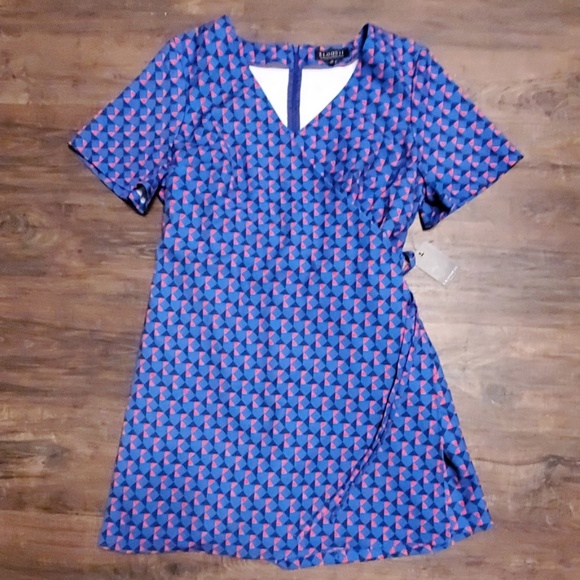 Eloquii Dresses & Skirts - Eloquii Wrap Romper Geometric Pattern